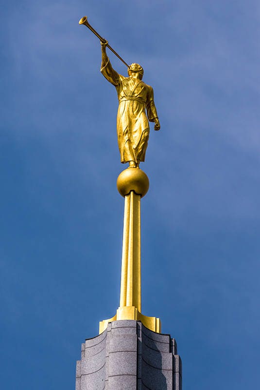 Angel Moroni Statue, Draper LDS Temple, Salt Lake Valley, Latter Day