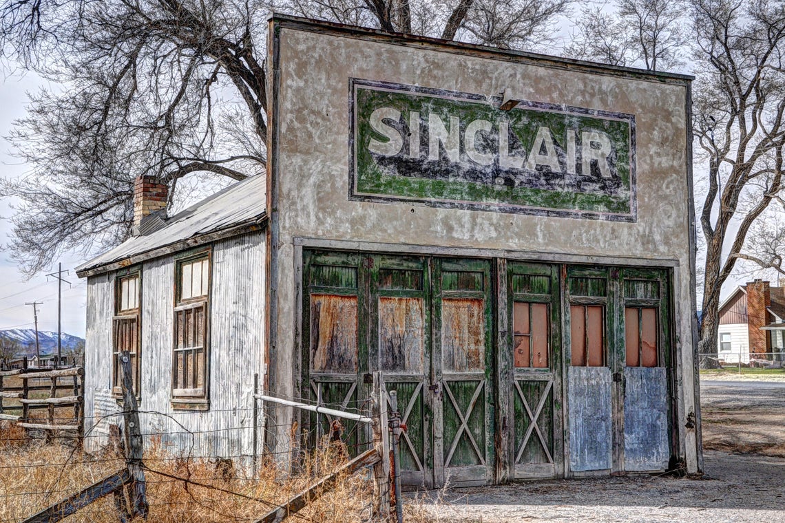 Vintage Rural Gas Station History Architecture Elberta Etsy
