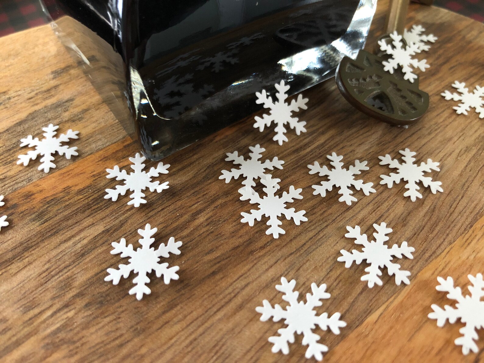 Snowflake table confetti snowflake table decoration Etsy