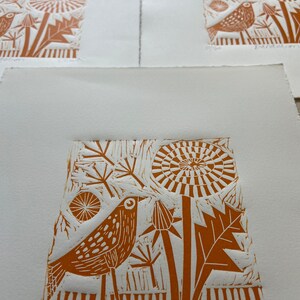 Dandelion Limited Edition Lino Cut Artwork Etsy