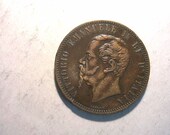1867 H Italy 10 Centesimi Coin 1443 Old World Coin