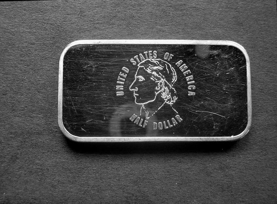 1 Troy Oz.,#817 Washington Mint 1973 Early Lady Liberty Art Bar Solid .999/% Silver
