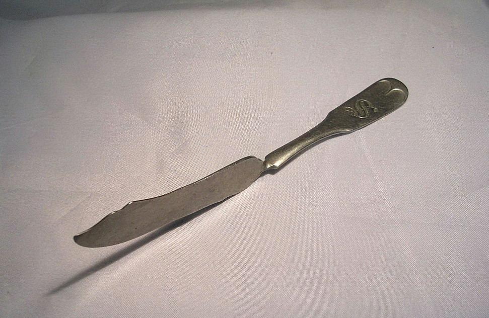 Antique Twisted Butter Knife Colorado Silver Solid Marked Etsy