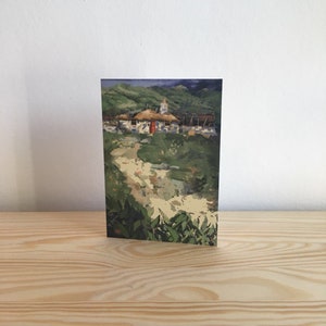Gruß-Karte | Im Laufe der Zeit | Karte | Stationäre | Scottish | Hebriden | Kunstkarte | Original-Artworks | Einzelne | Multi-Pack | Grün