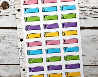 Bow Half Boxes #9 Planner Stickers Life Planner Happy Planner Erin Condren