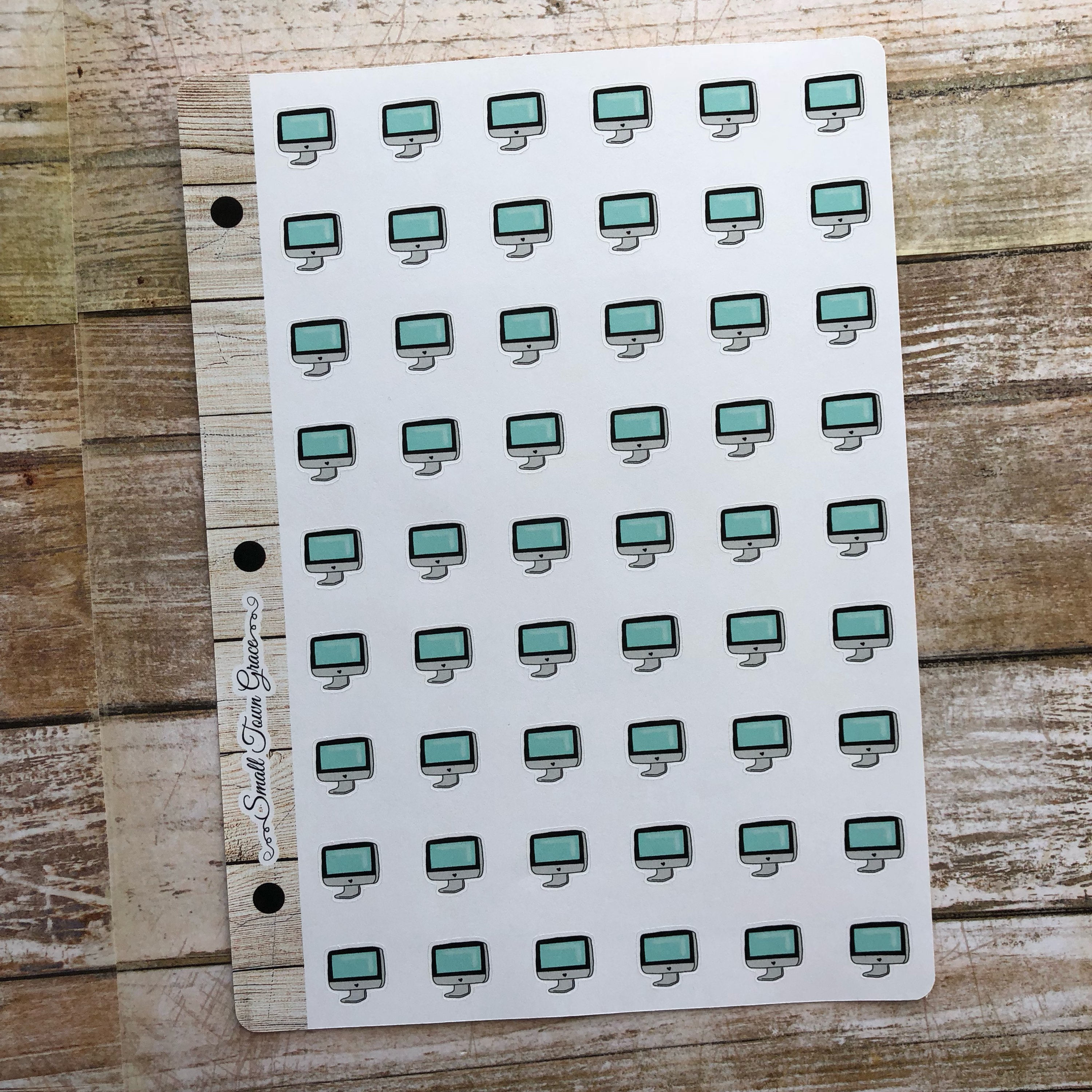 Small Monitor Stickers Stickers to help organize and Etsy