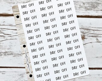 Day Off Simple Stickers- Planner Stickers to help keep you organized and your planner pretty.