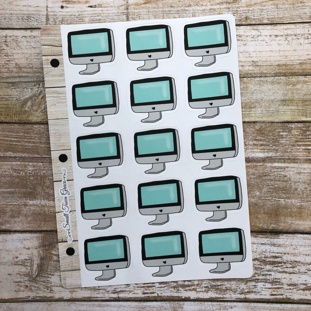 Large Monitor Stickers Stickers to Help Organize and Etsy