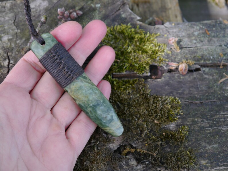 Pounamu greenstone roimata tear drop nephrite jade pendant Etsy