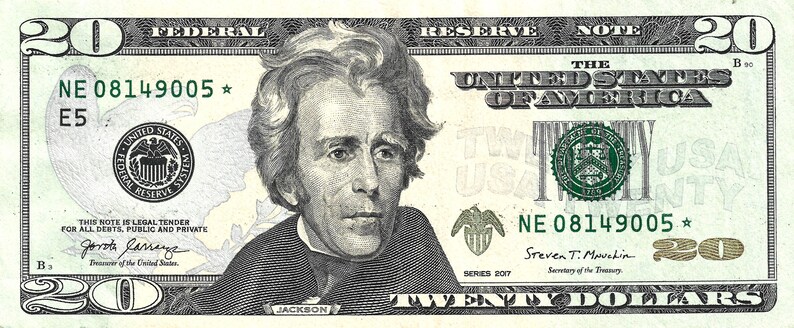 20 Star Note Bill – Rare US Currency – Collectible Federal Reserve Note ...