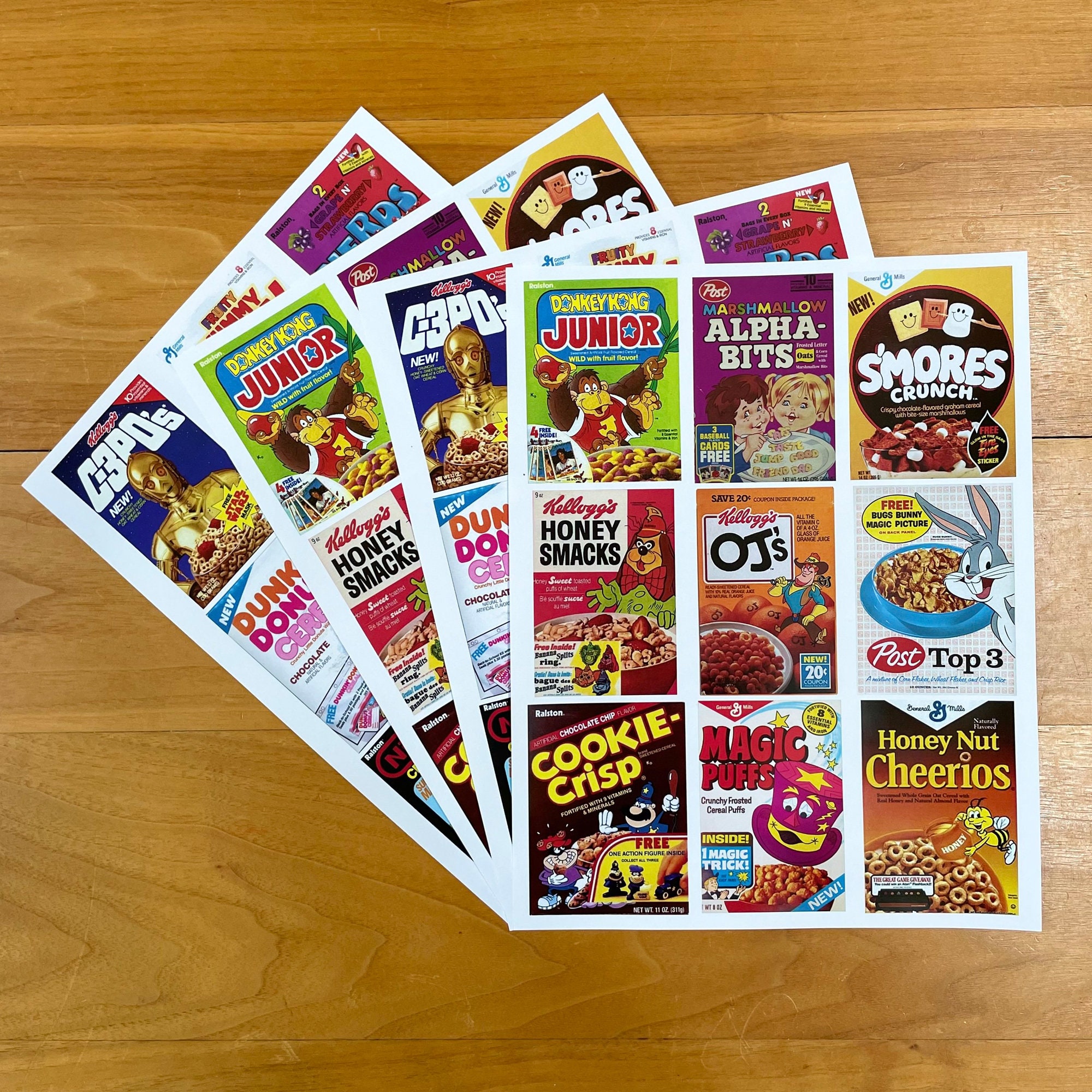 Vintage graandooskunst: collagevellen 1960-1990 (pdf en jpeg) - Etsy België, image size:2000x2000