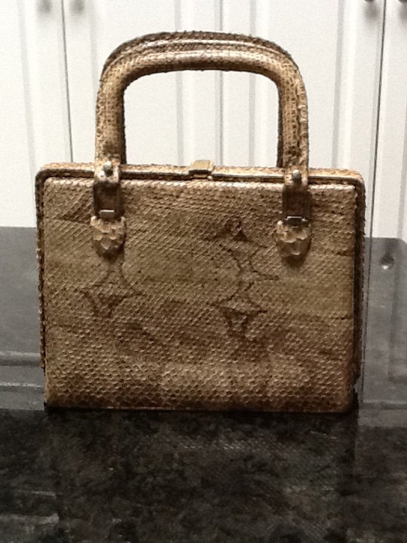 Vintage South American Python Handbag