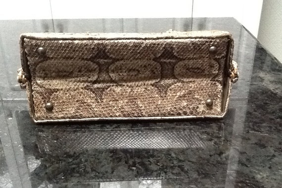 Vintage South American Python Handbag - image 2