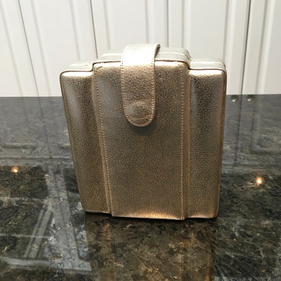 Vintage Bolan Structural Clutch with Deco Vibe