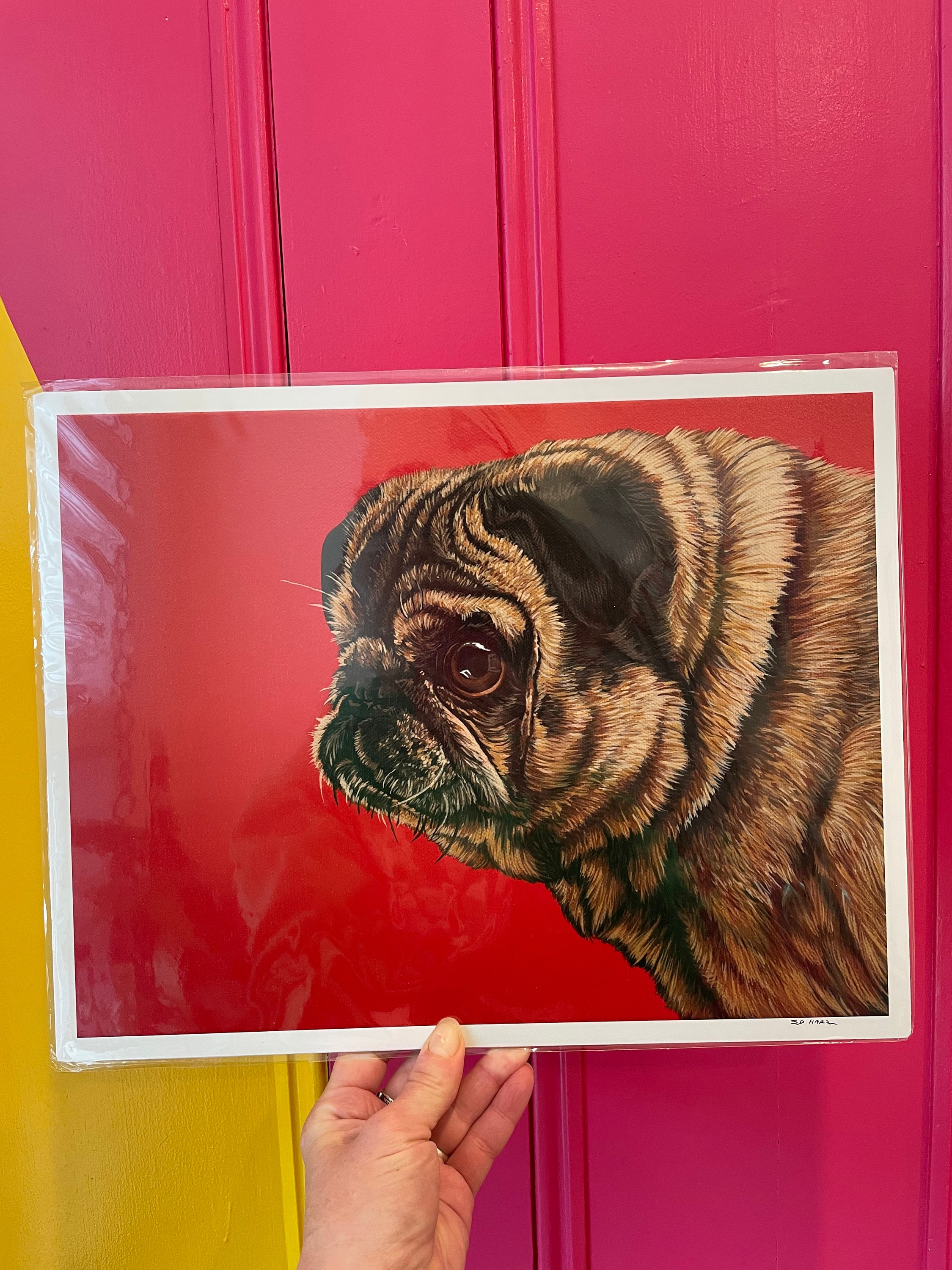 Archivdruck Mops Hund Süße Mops Illustration Zeitgenössische Etsy.de