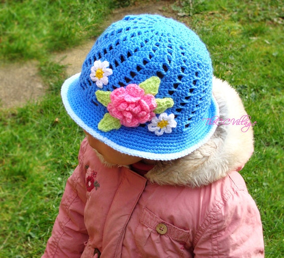 crochet cloche hats for children