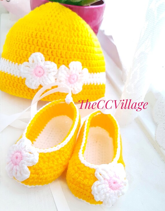 yellow baby girl shoes