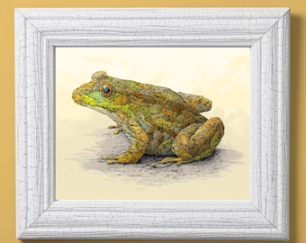 Frog of Frogs Print,  Surreal Frog Art, Limited Edition Prints, signed and numbered, nature art, frog print, frog artwork