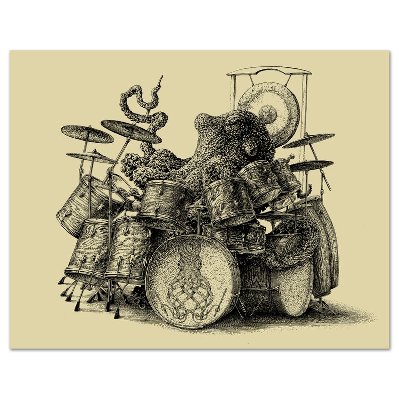 “Drumming Octopus” Print “Drumming Octopus” Print