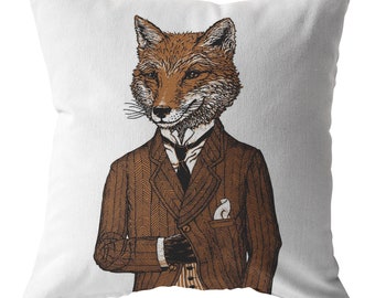 Fox Pillow - Fox Art - Animal Pillow - Home Decor  - Kids Pillow - Fox Decor