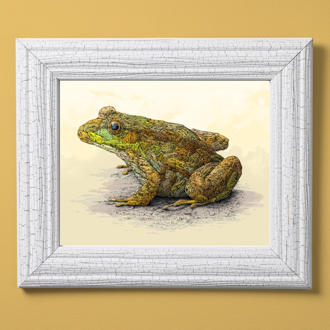 Frog of Frogs Print, Surreal Frog Art, Limited Edition Prints, Signed ...
