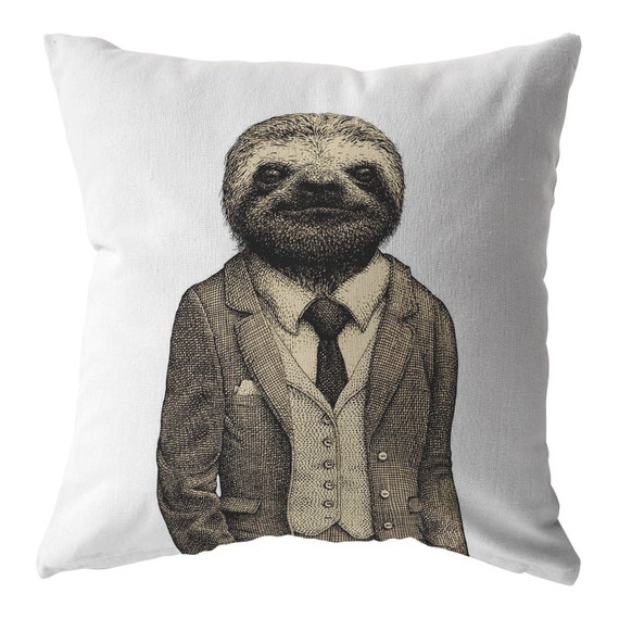 the big one gray sloth backrest pillow