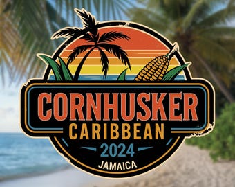 Cornhusker Caribbean Jamaica 2024 T-Shirt – Nebraska Traveler&#39;s Vintage Tee