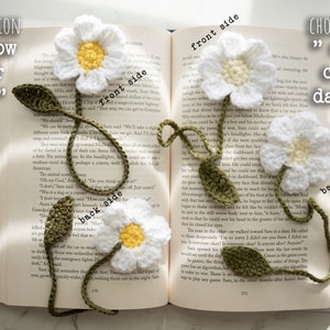 Crochet Flower Bookmarks // Choose Your Flower image 4