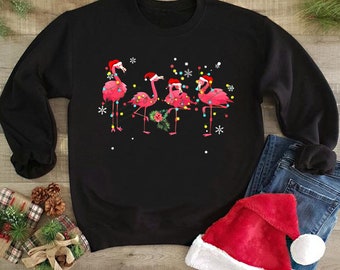 pink flamingo sweater