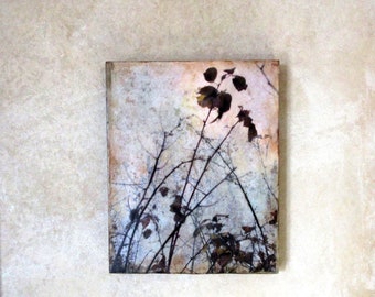 Encaustic art, wall art - Brambles