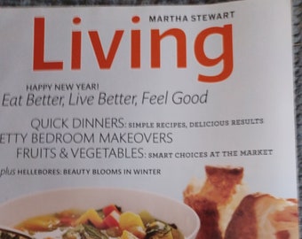 Pre owned Martha Stewart magazine January 2010 excellent condition