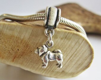 Chow Chow Charm Jewelry Sterling Silver Handmade Dog Charm C02-C