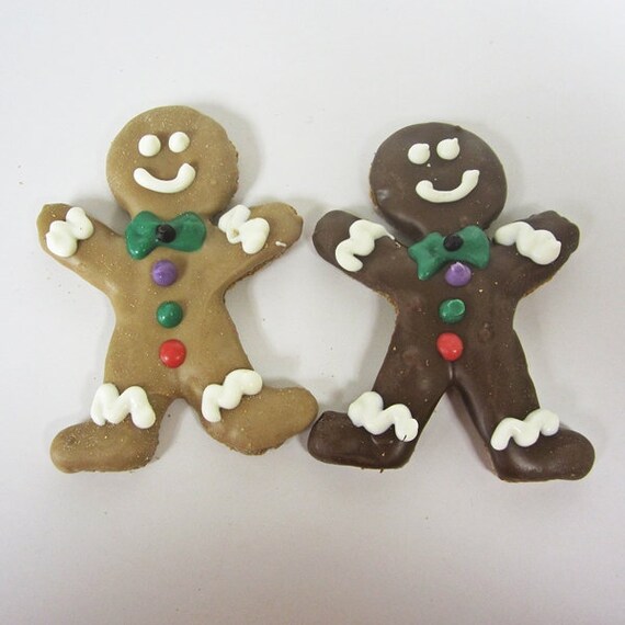 Medium Gingerbread Man Dog Treat Gingerbread Man Treat Etsy