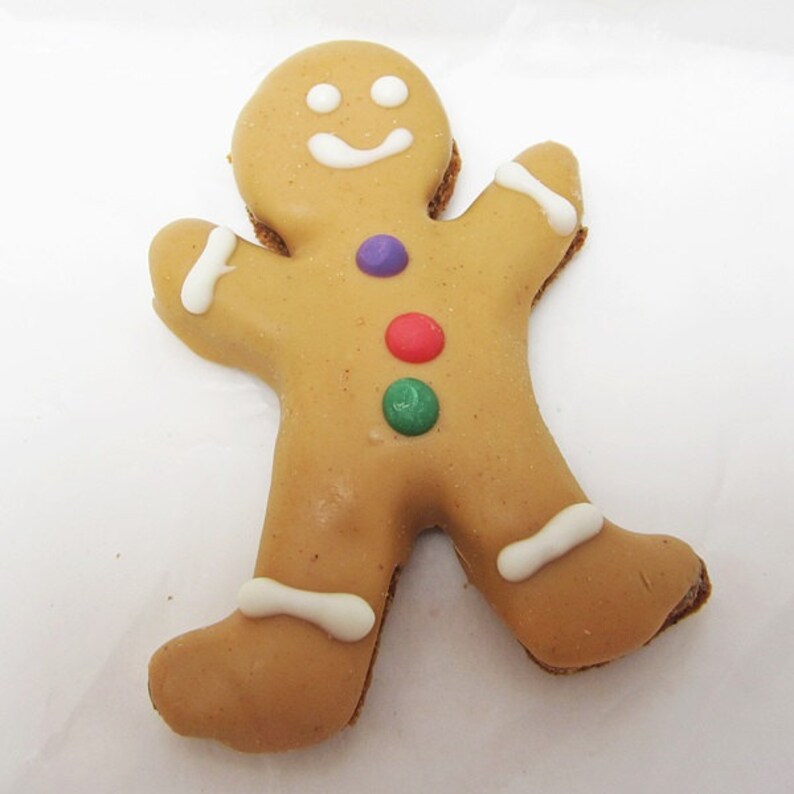 Medium Gingerbread Man Dog Treat Gingerbread Man Treat Etsy