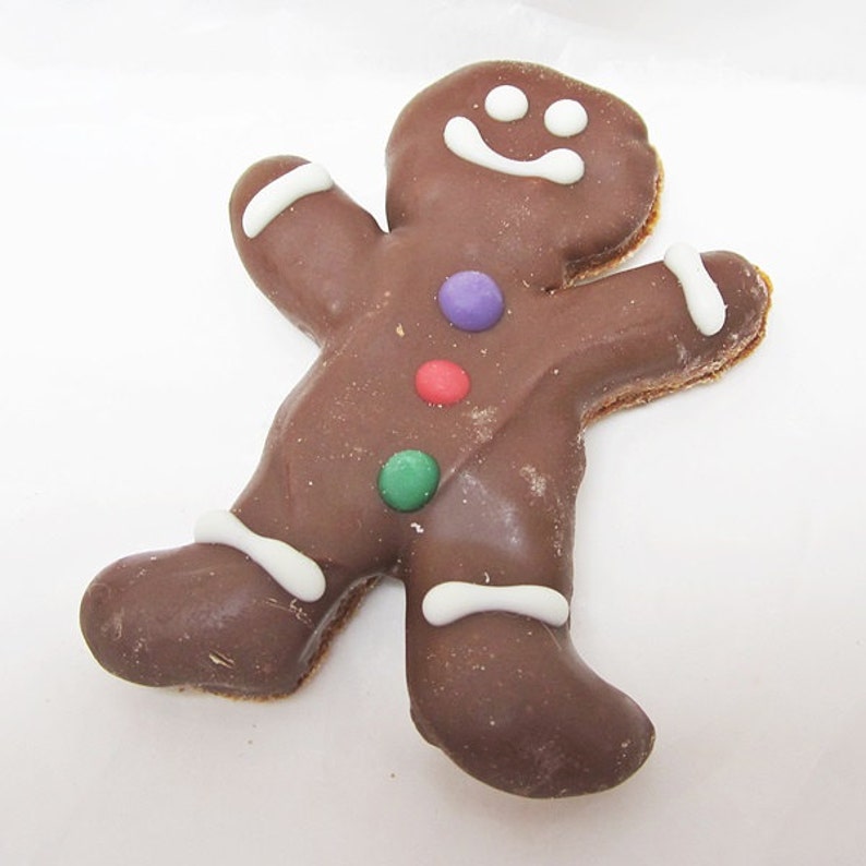 Medium Gingerbread Man Dog Treat Gingerbread Man Treat Etsy