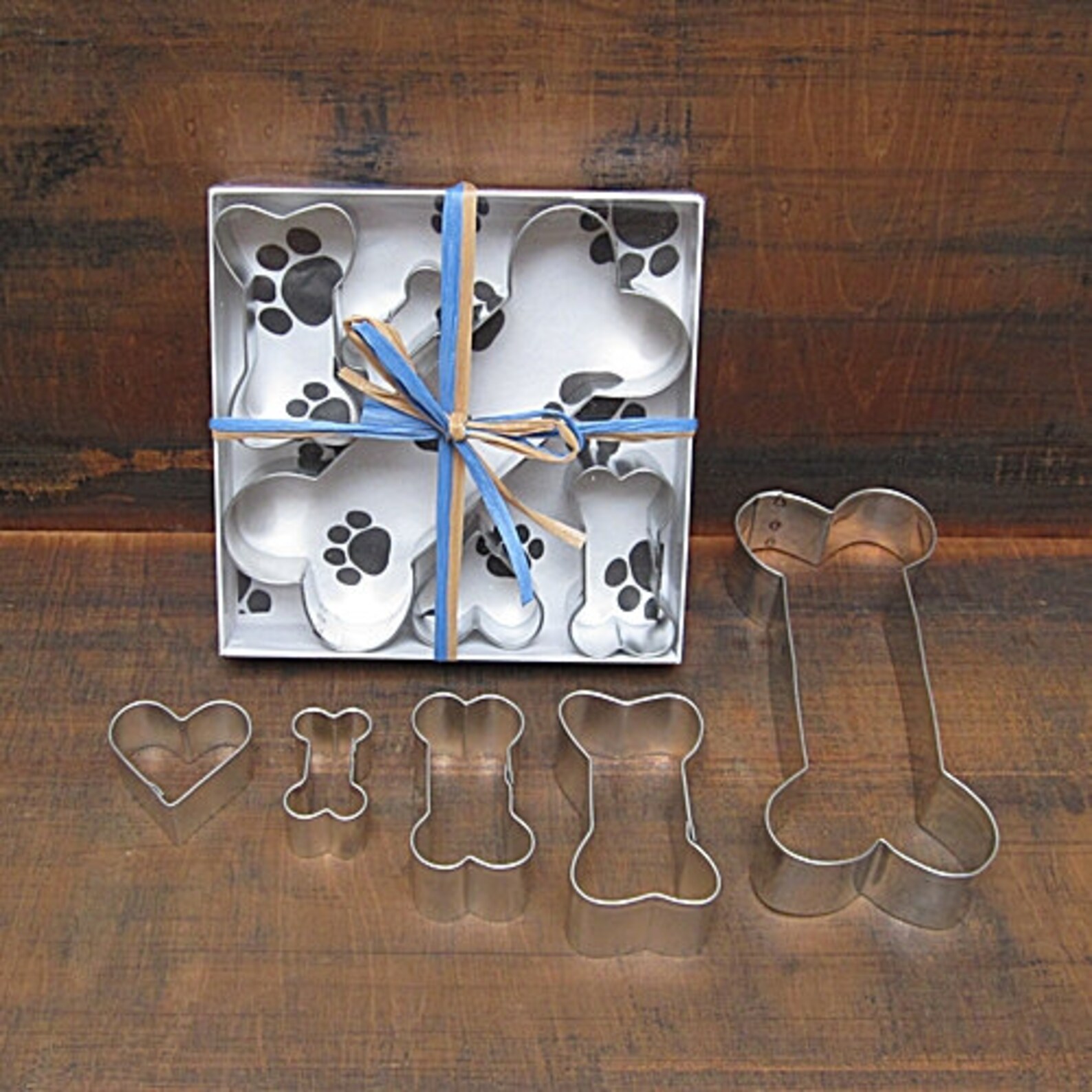 Five Piece Doggie Treat Cookie Cutter Set Dog Cookie Etsy