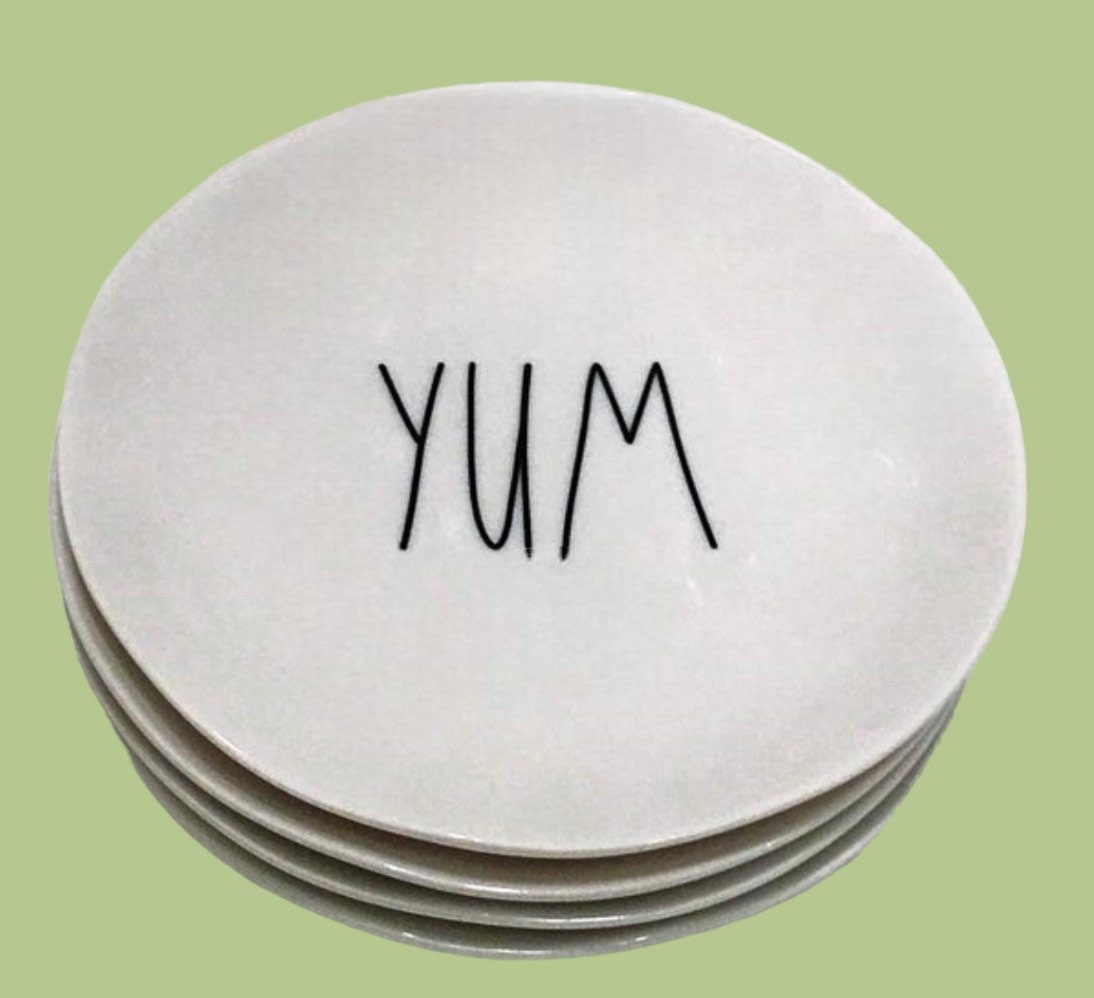 Rae Dunn 10 In. Melamine Dinner Plates Rae Dunn Plastic 10 Dinner Plates Etsy Ireland