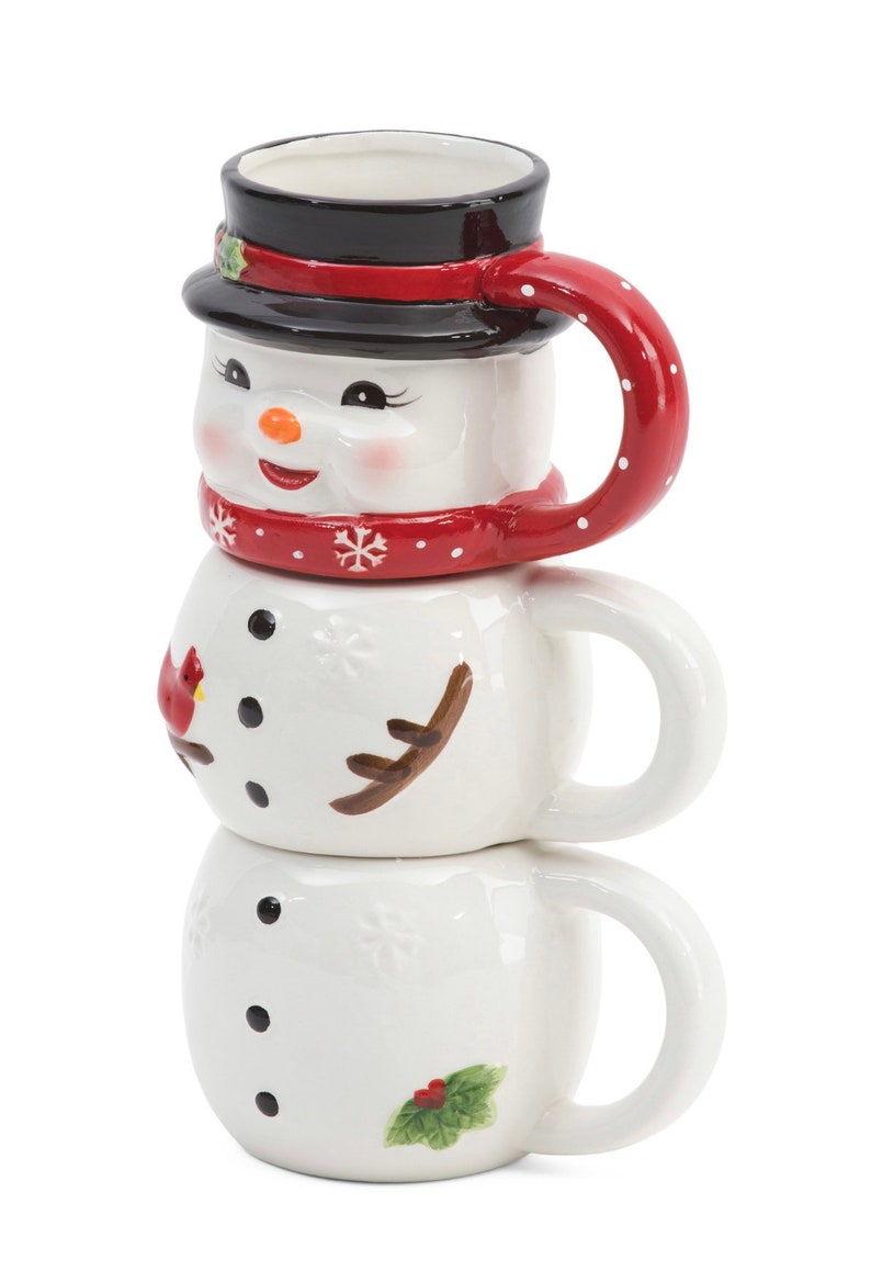 Mr. Christmas Stacking Snowman Mugs