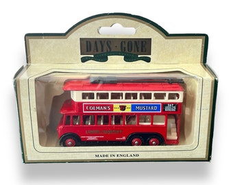 Vintage Lledo London Double Decker Bus Made in England Days Gone Die Cast 