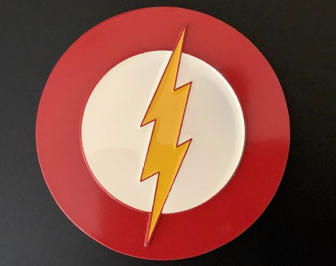 Iconic Flash DC Comics Metal Belt Buckle / Metal Flash Superhero Belt