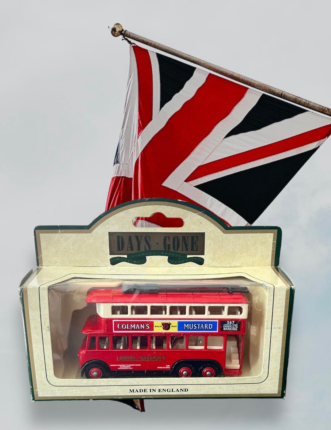 Vintage Lledo London Double Decker Bus Made in England Days Gone Die Cast 