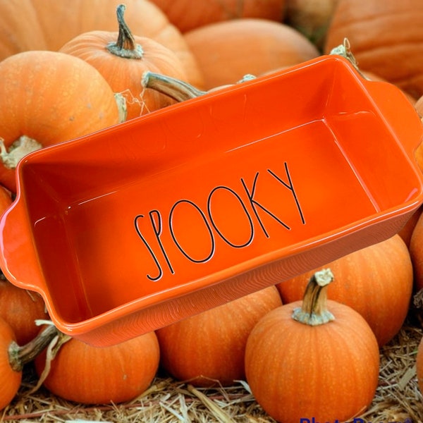 RAE DUNN Halloween Hundefutterschalen, 2er Set - Keramik Mit Hokus & Pokus Design, Für Mittelgroße & Große Hunde