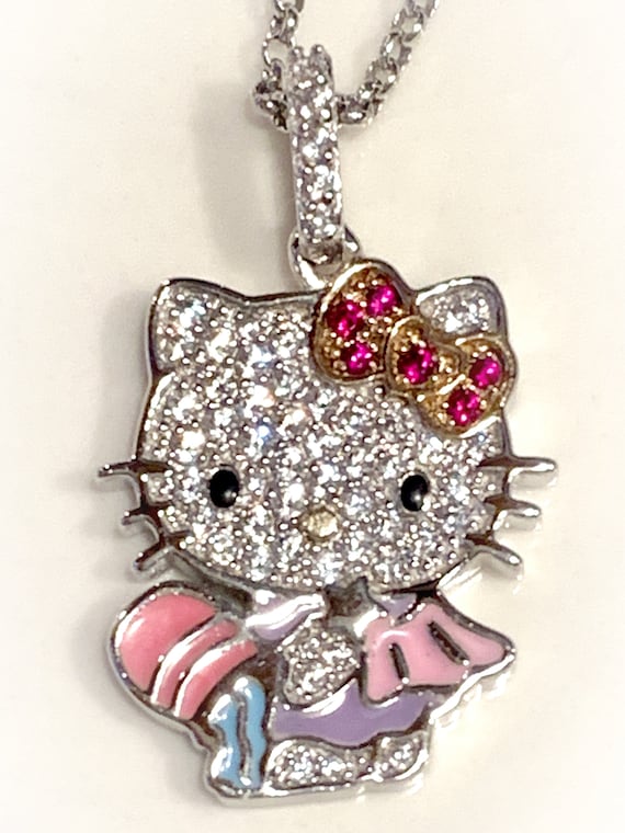 Hello Kitty Crystal Necklaces – Libra Luna Co