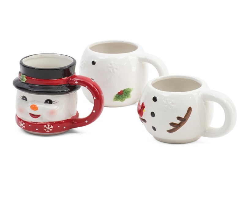 Mr. Christmas Stacking Snowman Mugs - Thumbnail 5