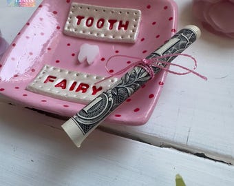 Tooth Fairy Dish, Box, Holder Can be Personalized, Choice of colours