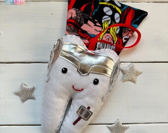 Personalized Boys Superhero Tooth Fairy Pillow , choose your design