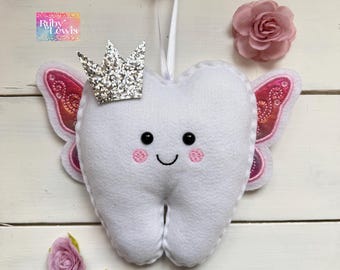 New! Personalized Tooth Fairy Pillow Great Gift Idea girl or boy