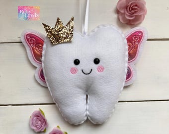 New! Personalized Tooth Fairy Pillow Great Gift Idea girl or boy