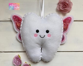 New! Personalized Tooth Fairy Pillow Great Gift Idea girl or boy