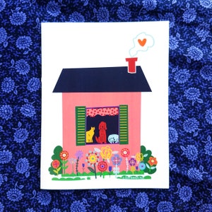 Welcome Home // Unconditional Love Served Here, Single Greeting Card